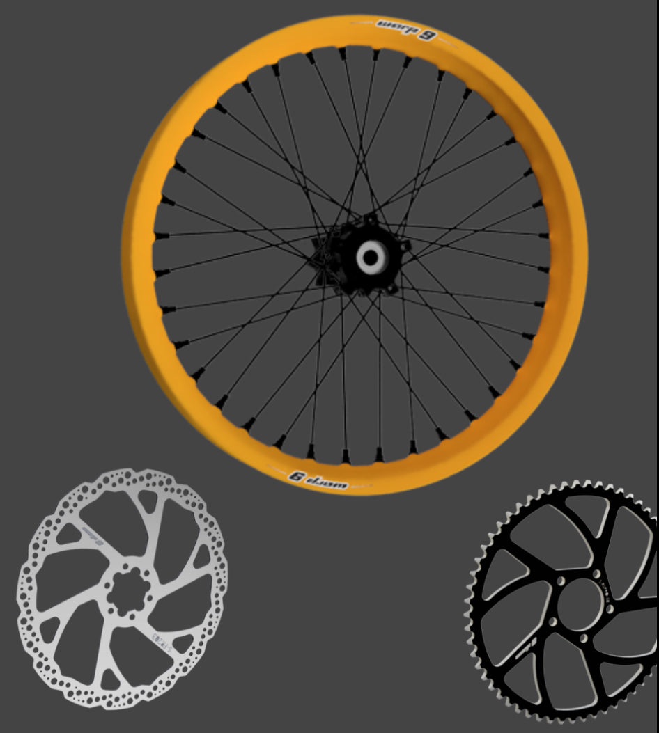 Warp 9 Complete 18/21in Upgraded wheel Set for Surron light