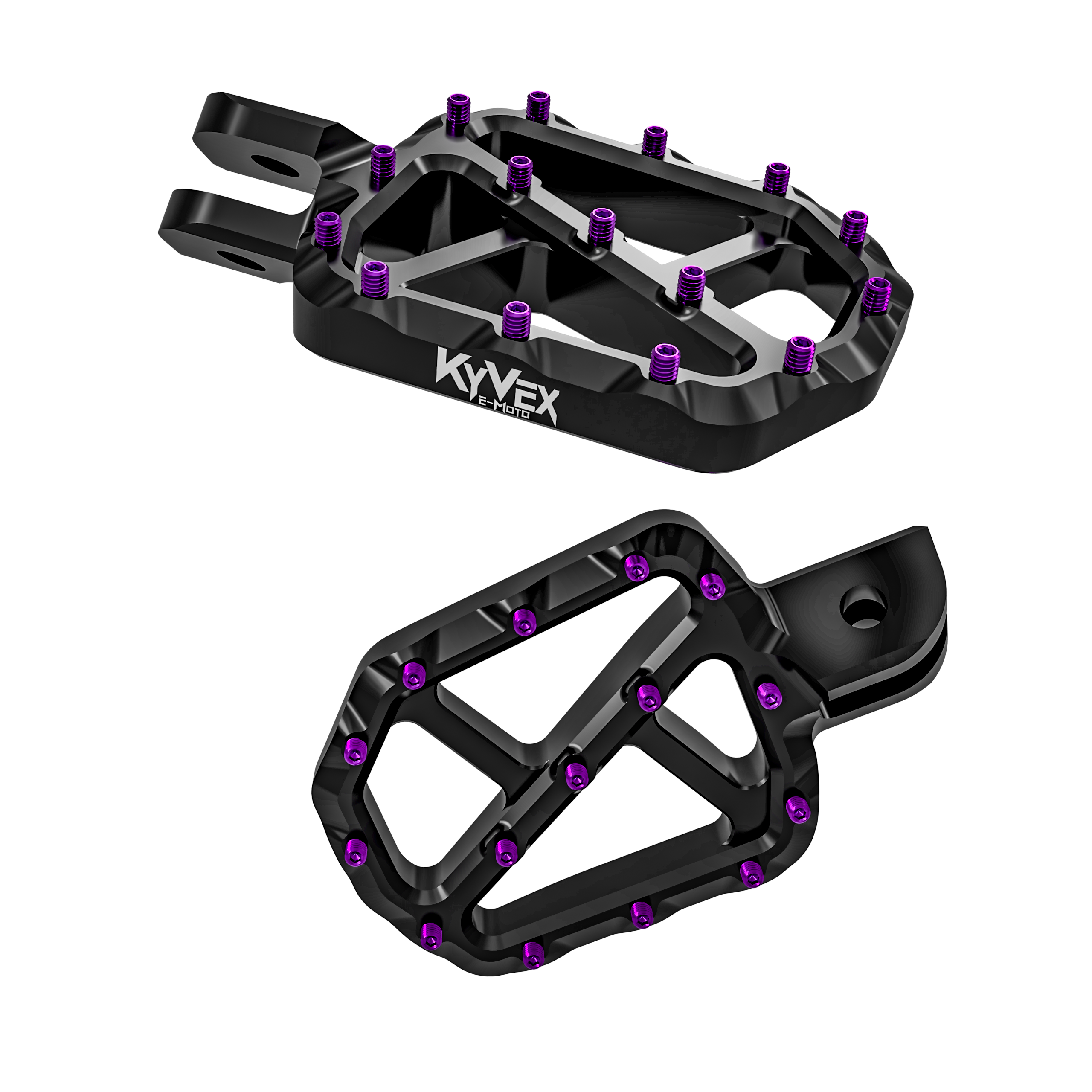 KyVex Billet Wide E-Moto Foot Pegs