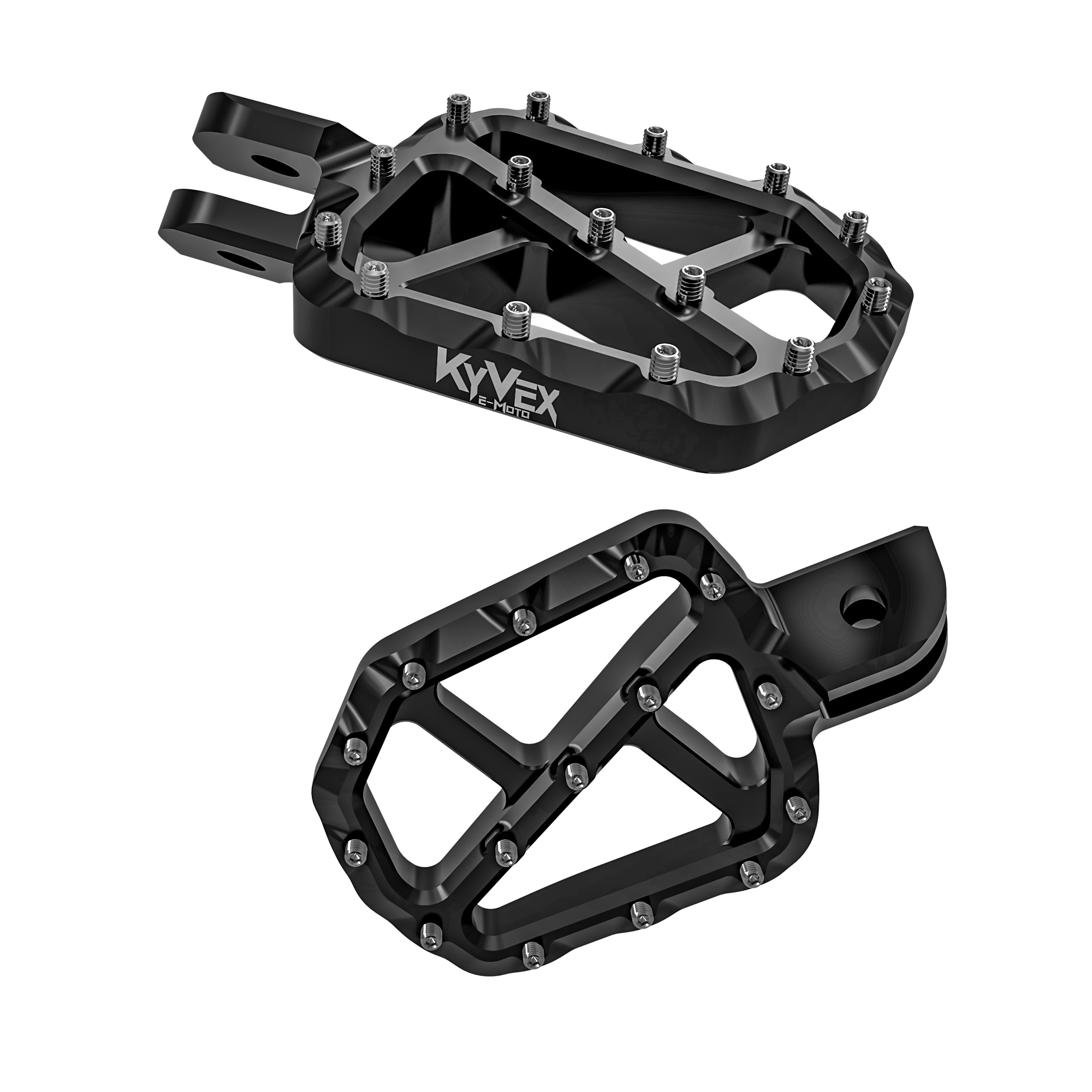 KyVex Billet Wide E-Moto Foot Pegs