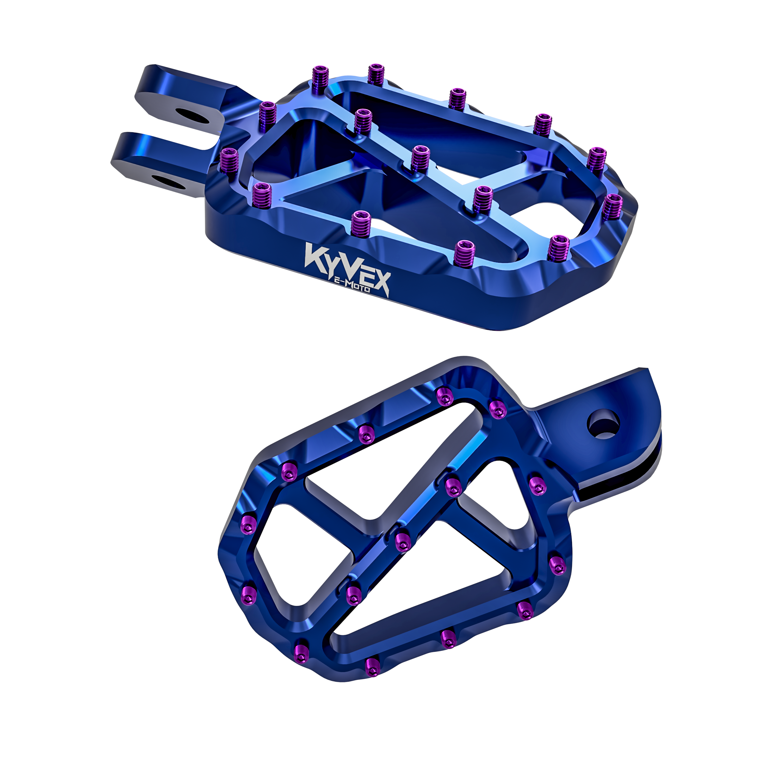 KyVex Billet Wide E-Moto Foot Pegs