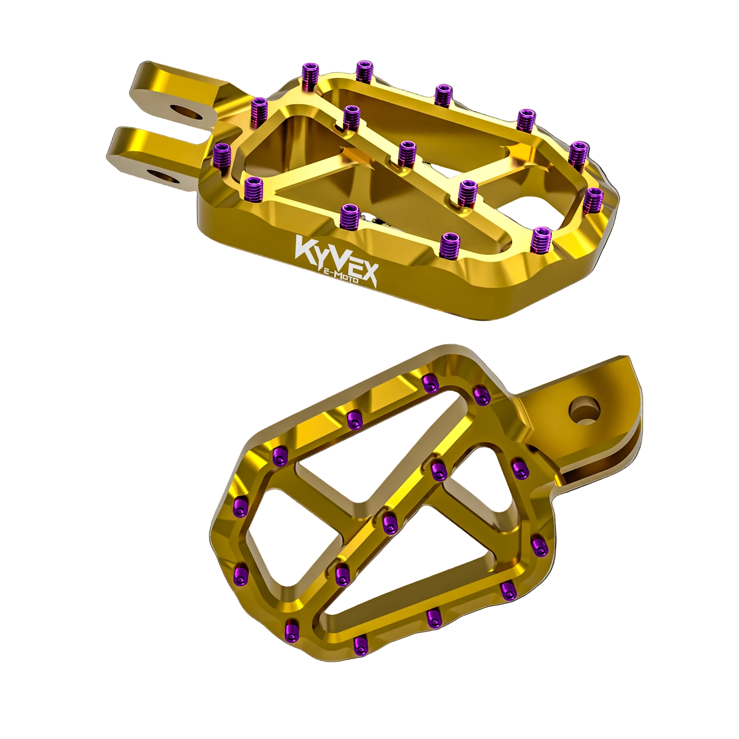 KyVex Billet Wide E-Moto Foot Pegs