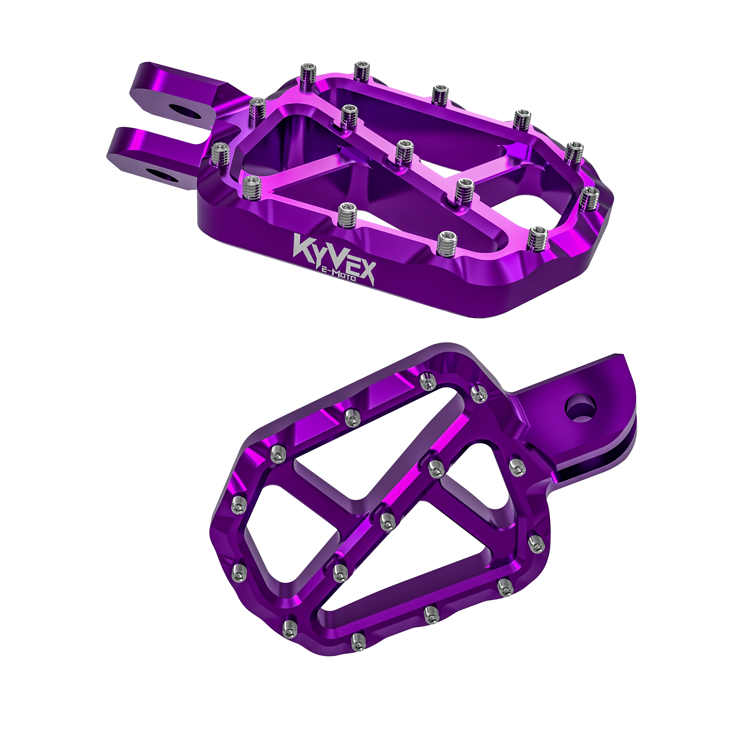 KyVex Billet Wide E-Moto Foot Pegs