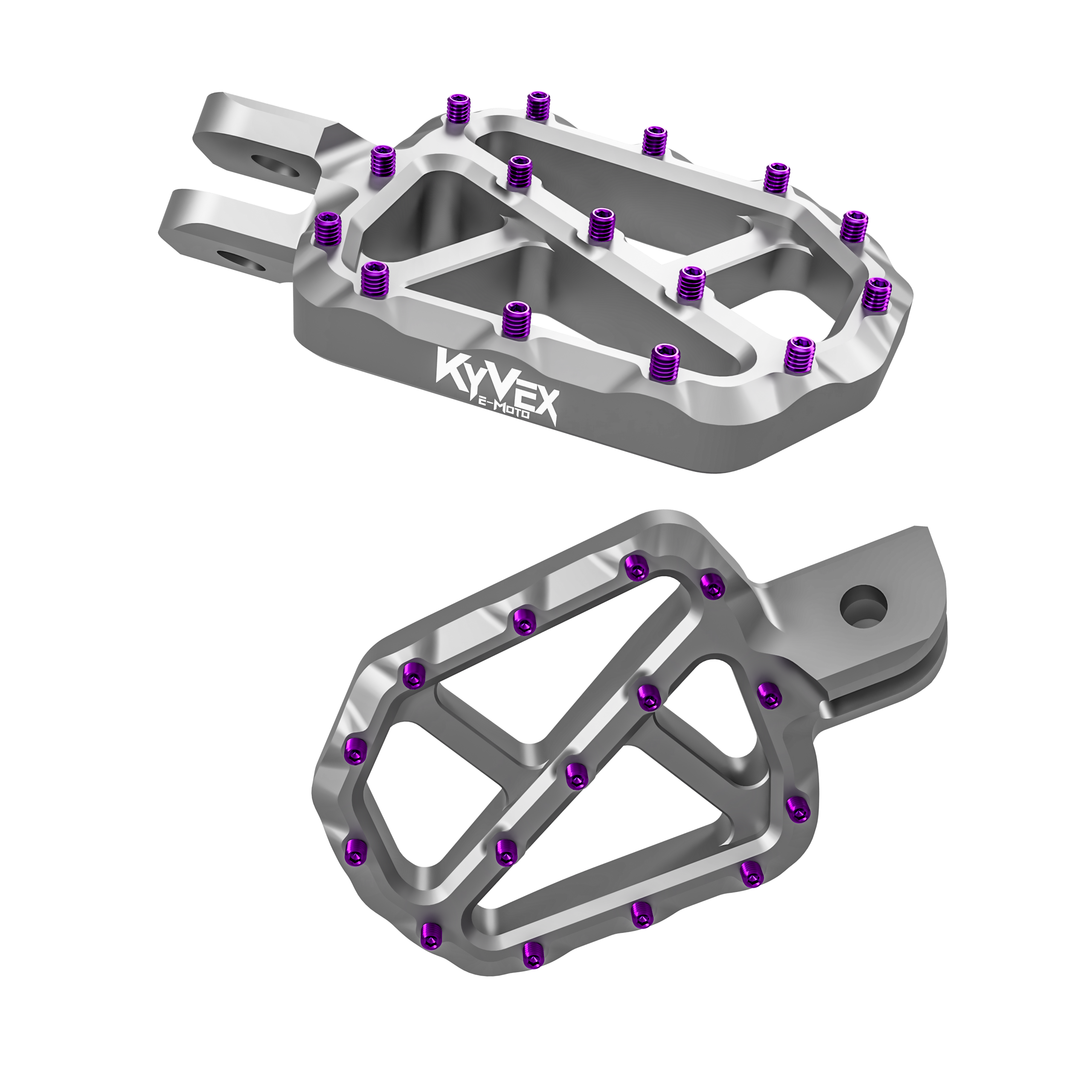 KyVex Billet Wide E-Moto Foot Pegs