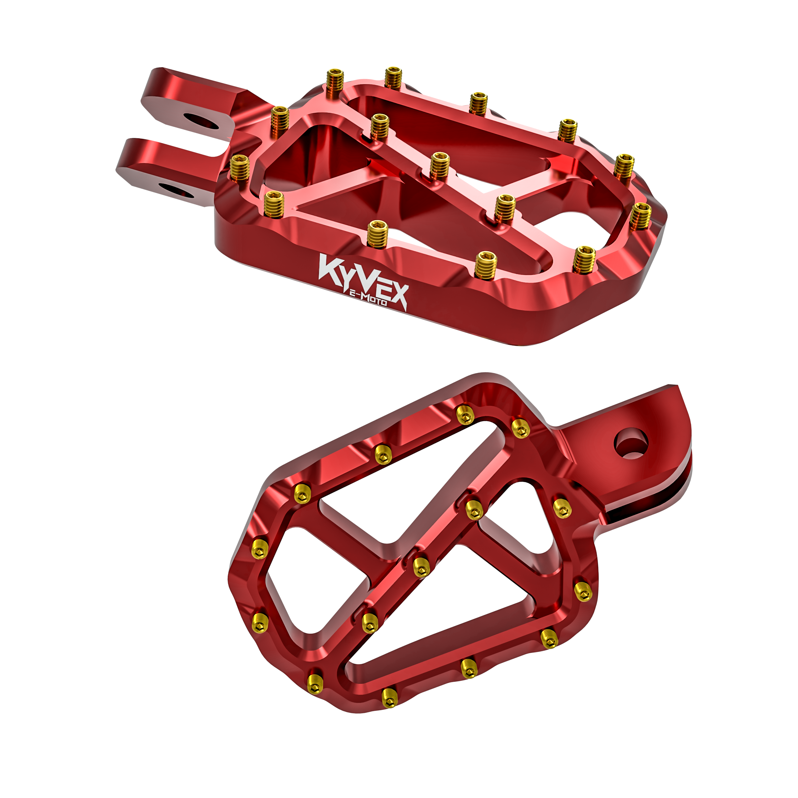 KyVex Billet Wide E-Moto Foot Pegs