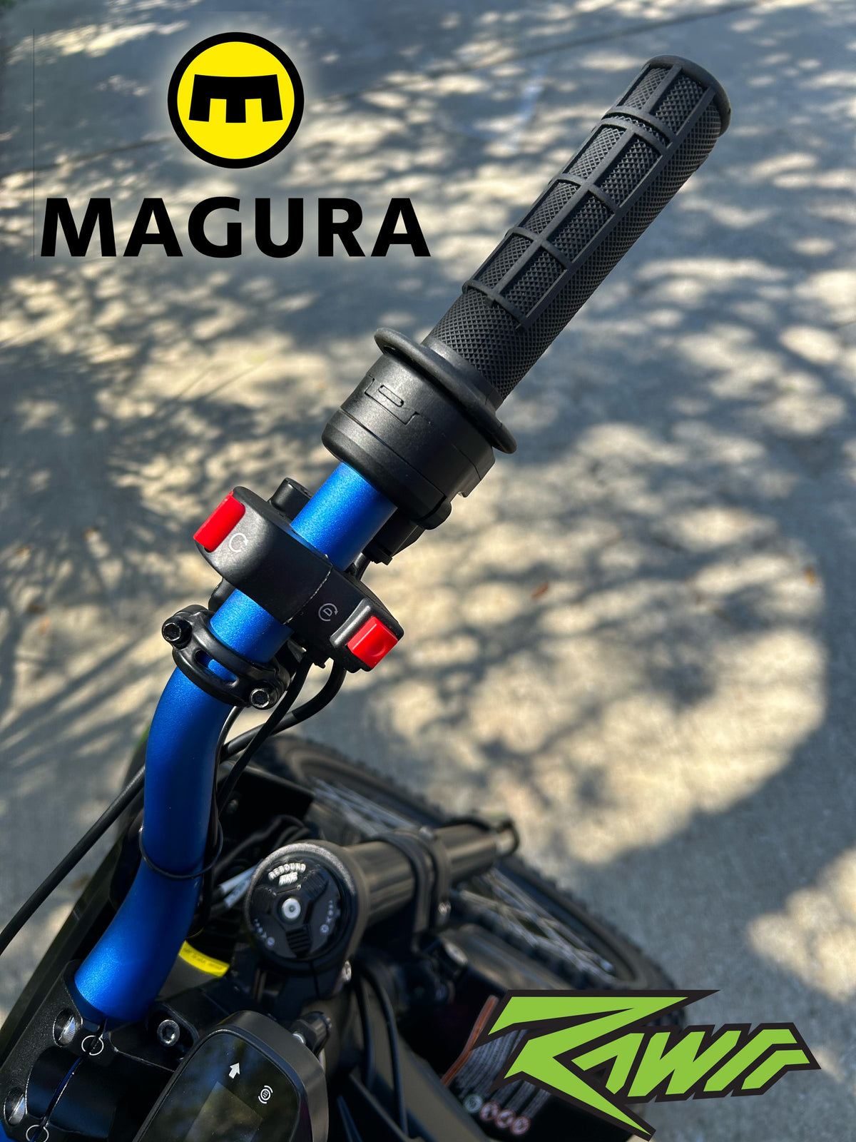 1/4 Turn Electronic Magura Throttle | DirtyBike | Rawrr Mantis X