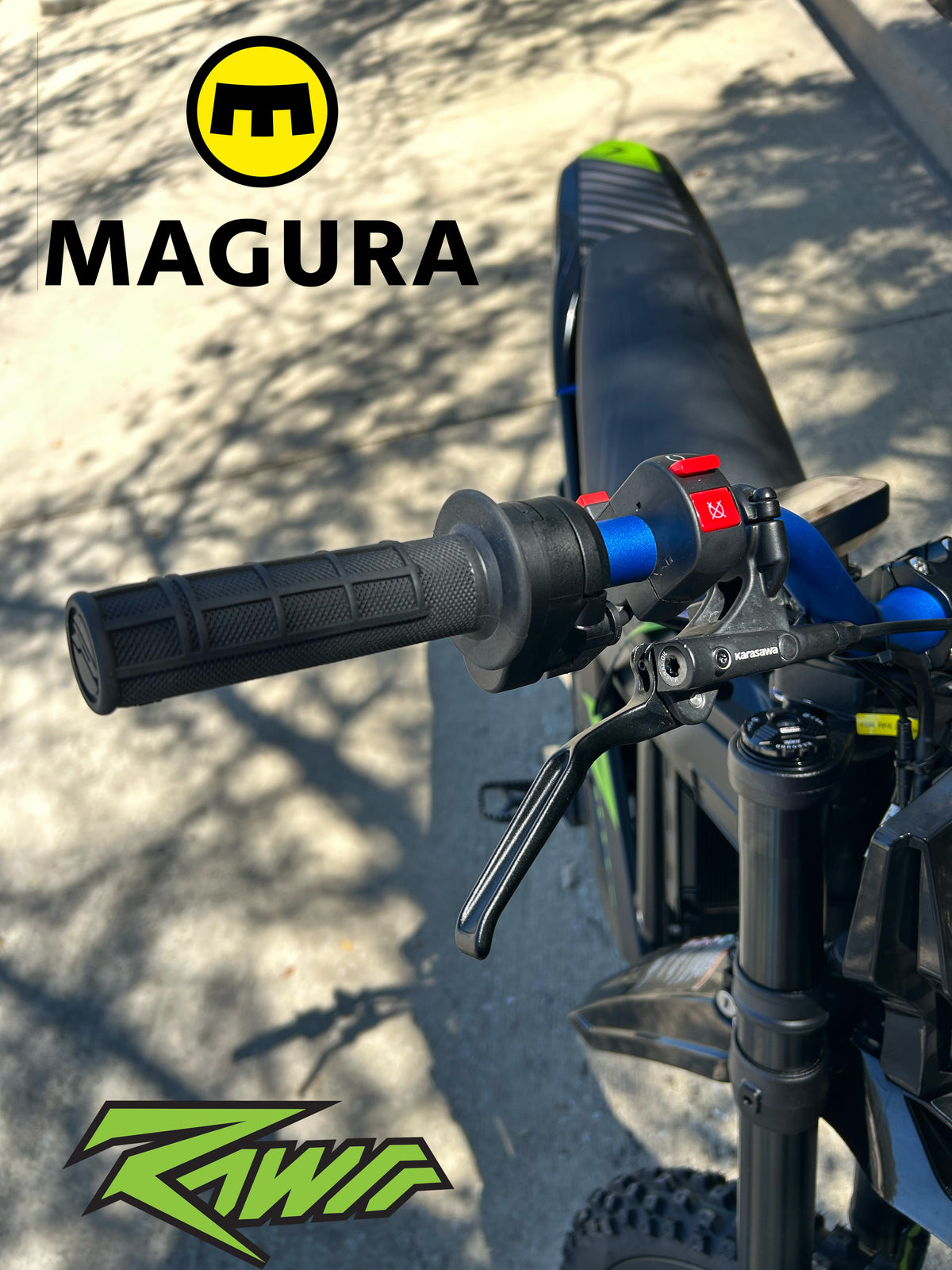 1/4 Turn Electronic Magura Throttle | DirtyBike | Rawrr Mantis X