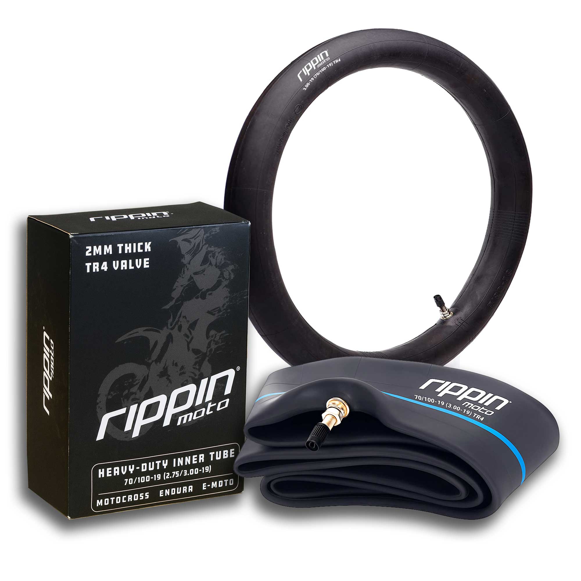 Rippin Moto 2.75/3.00-19 (70/100-19) Heavy Duty Motorcycle & E-Moto Inner Tube (For Surron & Talaria)