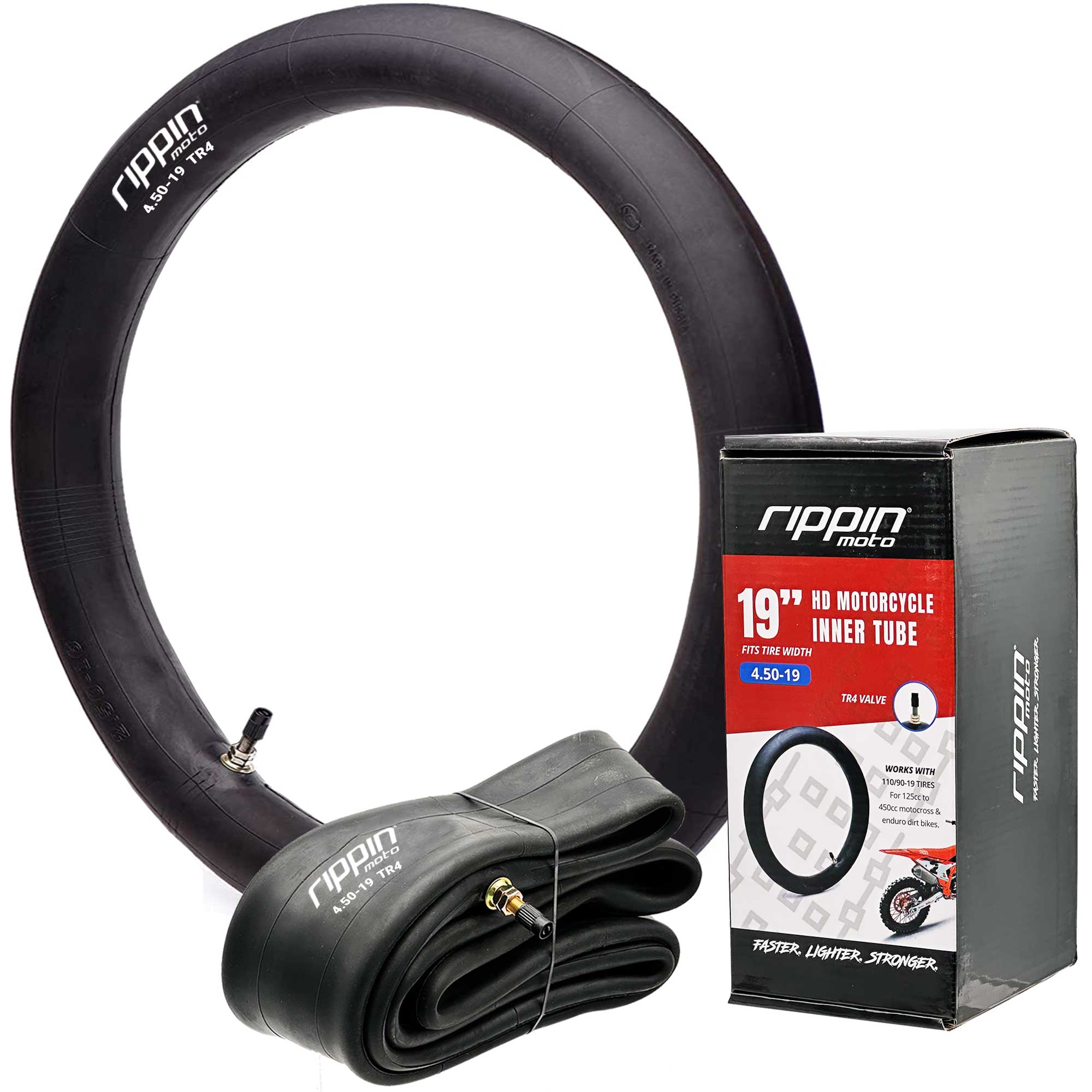 Rippin Moto 110/90-19 (4.50 x 19) Heavy Duty 19" Inner Tube 3mm Thick