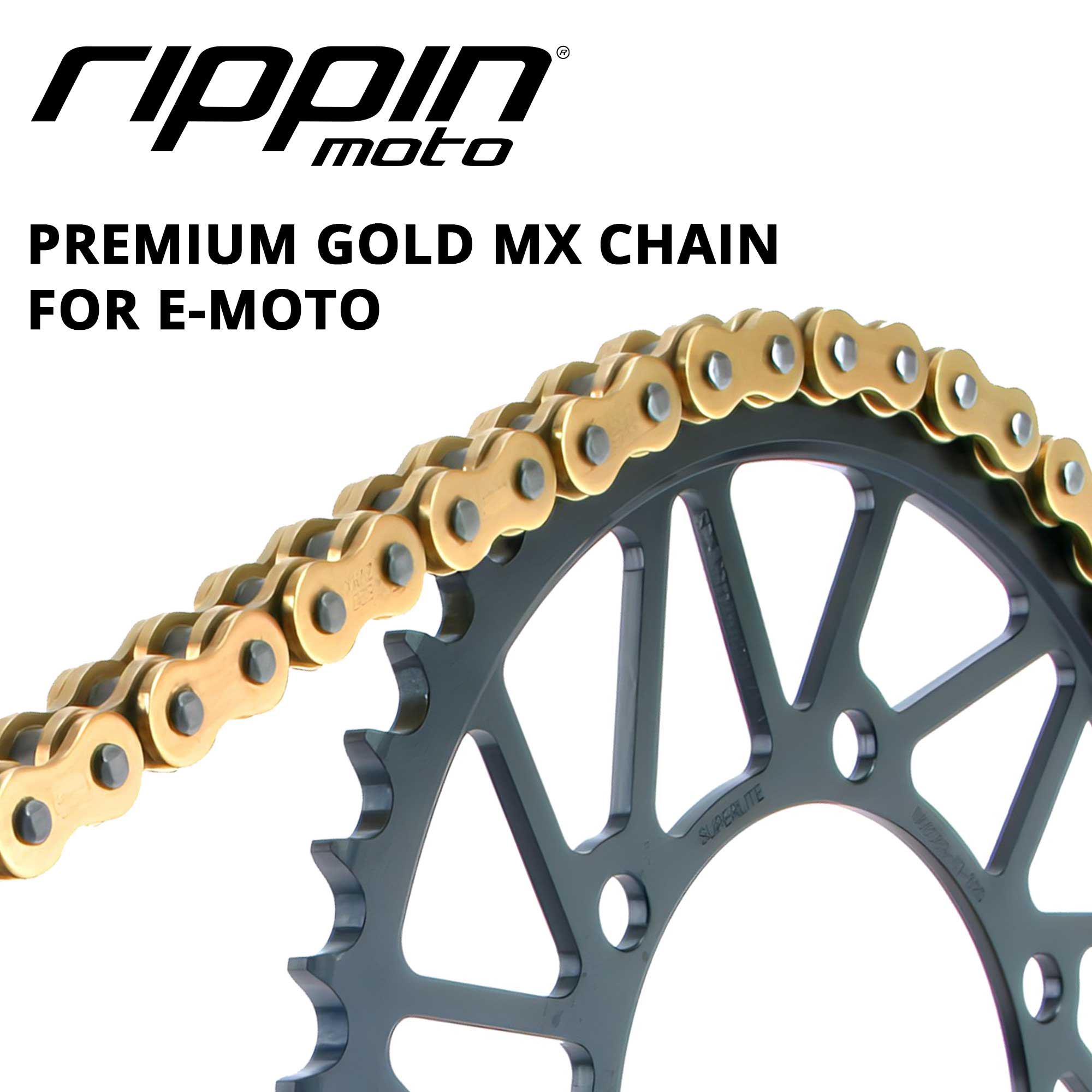 Rippin Moto RPN420MX Premium Gold MX O-Ring Chain