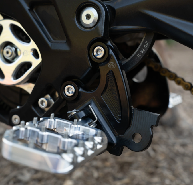 Prickly Footpeg Bracket / Surron LBX / 79 Bike / Ventus