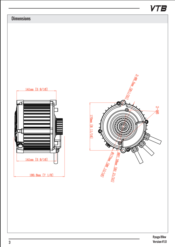 Ventus Ryuga 81kW Motor // Surron Ultra Bee
