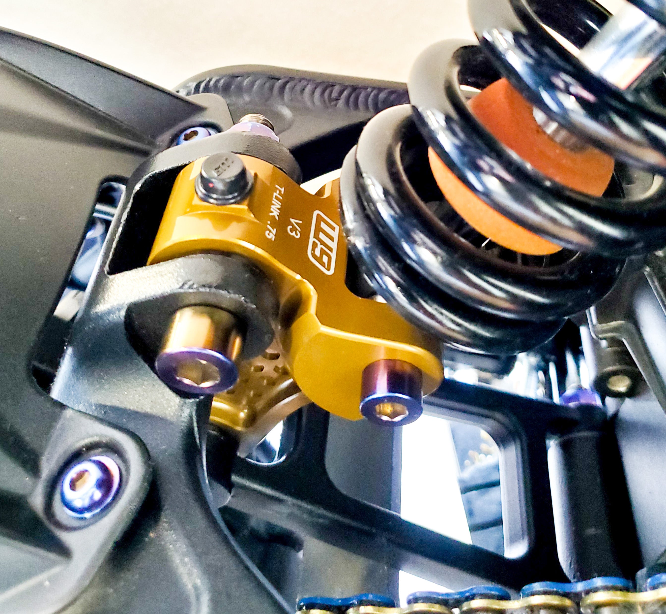 Warp 9 Talaria Sting Rear Suspension Riser Linkage | Geometry Fix