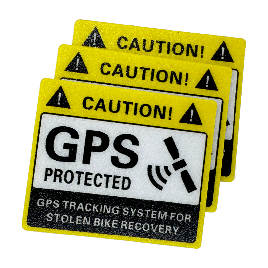 Anti Theft GPS Warning Sticker 3 Pack