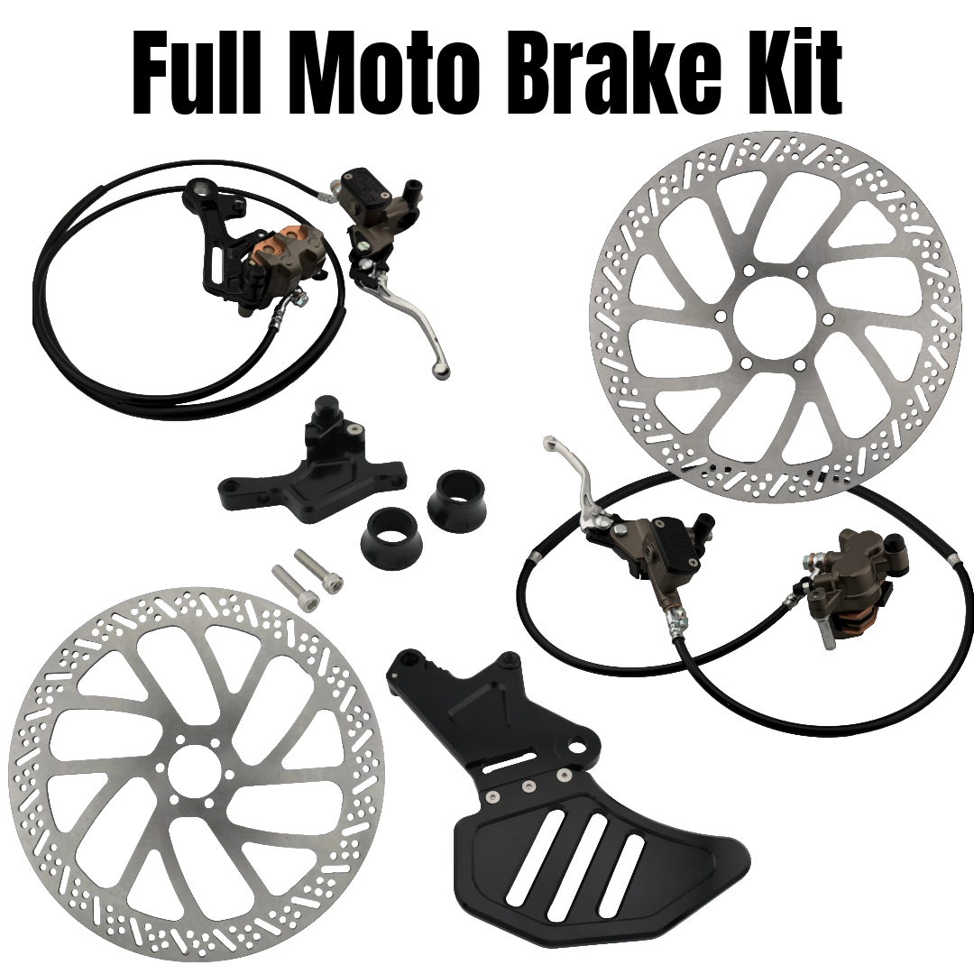 Full Moto Brake Conversion Kit // Brackets, Rotors, Brakes