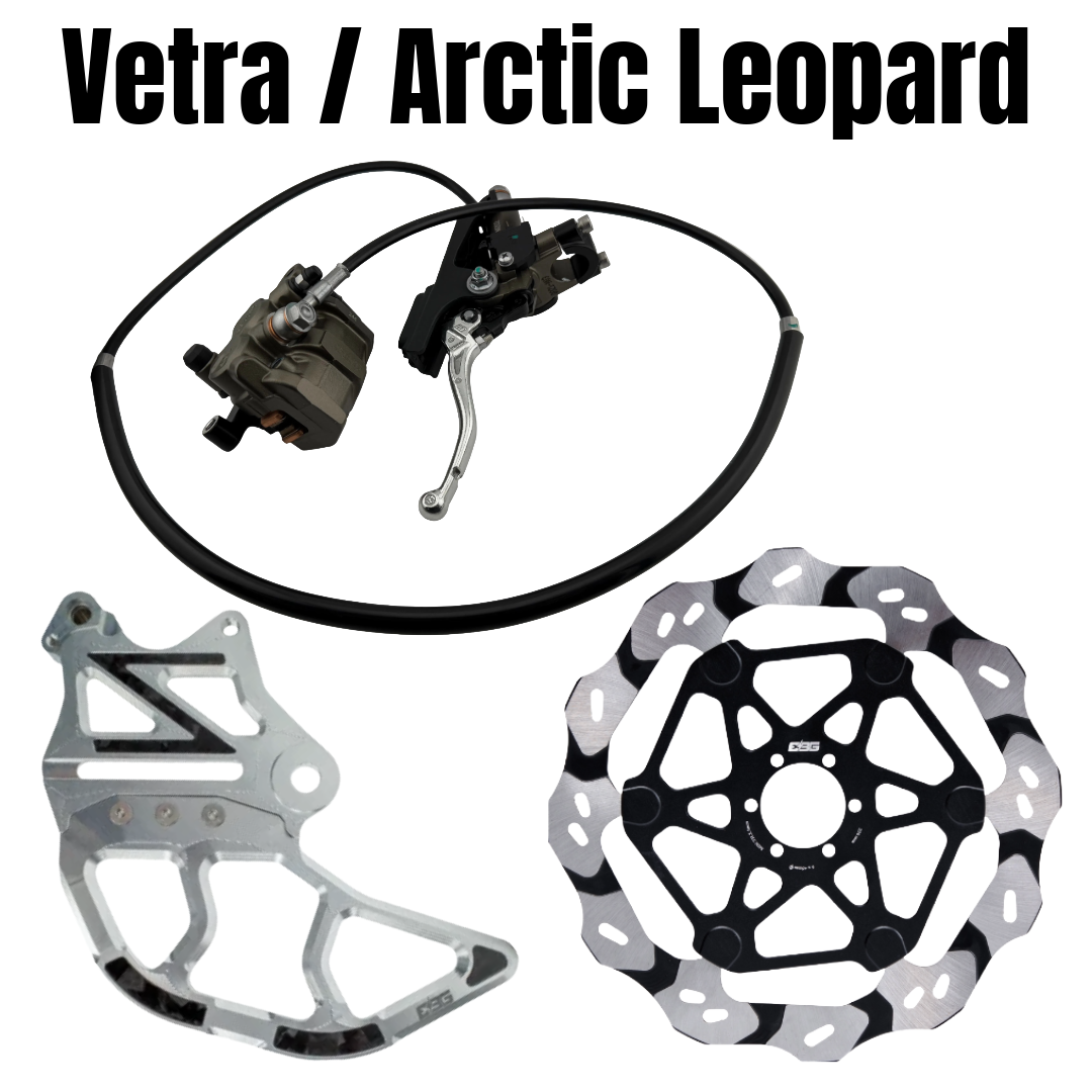 Ebike Garage Rear Caliper Moto Brake Conversion Kit // Vetra, Arctic Leopard XE