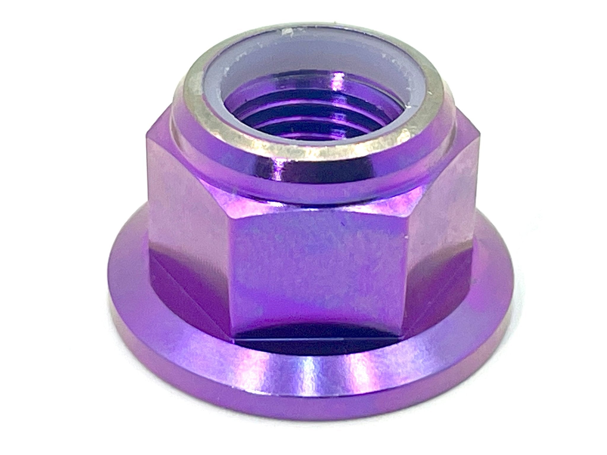 Anodized Titanium Nylock Nut - M12x1.25