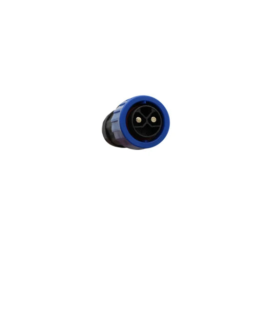 Close-up of the Arctic Leopard charger's blue charging plug