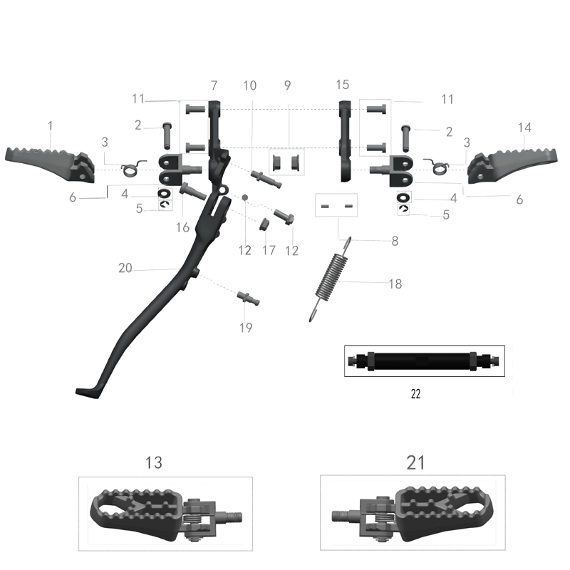 FOOT PEGS (MX3 / MX4)