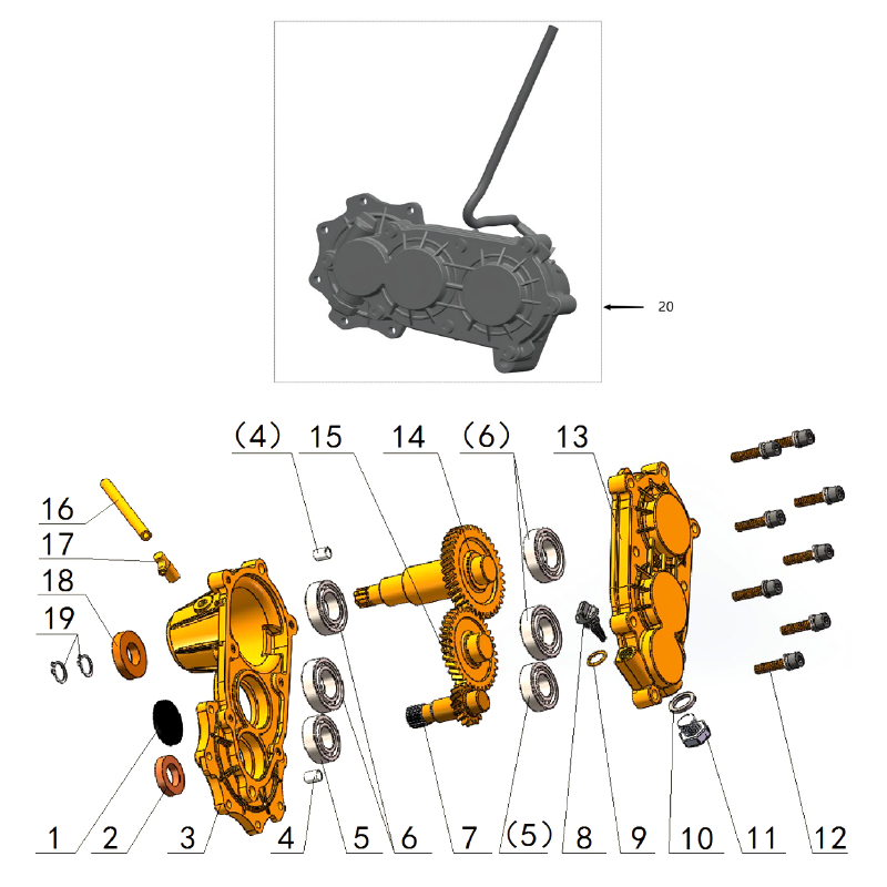 GEARBOX (MX3 / MX4)