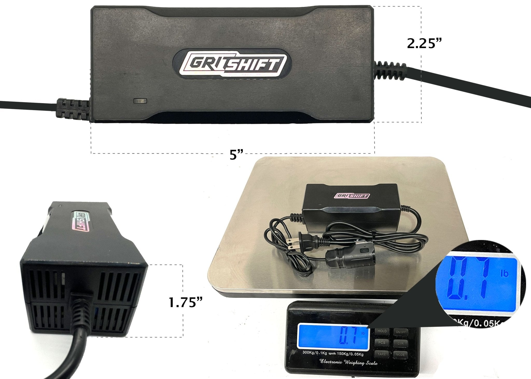 GritShift 60V 2 Amp Portable Charger - TB Electric