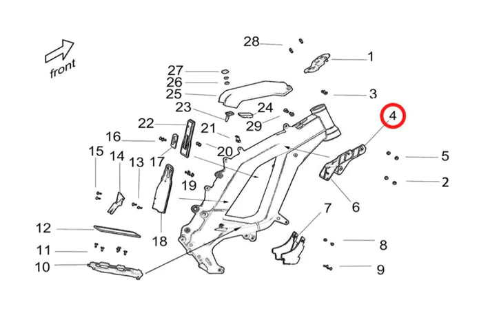 Light Bee Battery bumper side plastics