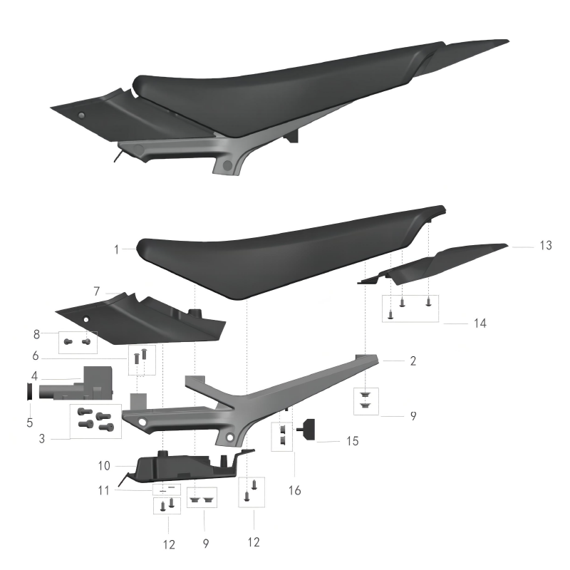 SEAT & SUBFRAME (MX3 / MX4)