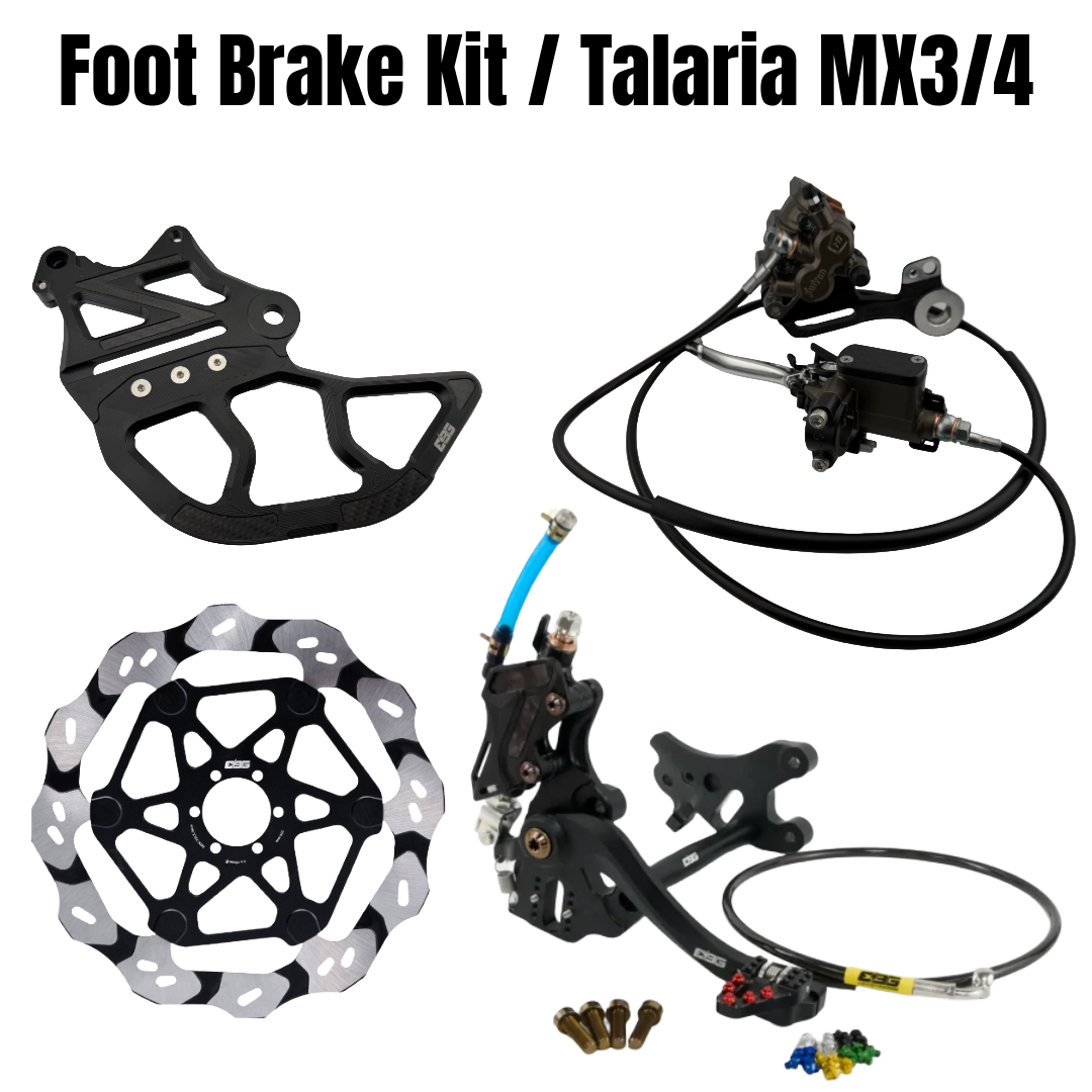 EBG Foot Brake / Handbrake Kit Single Caliper for Talaria Sting MX3/4 (Ultra Bee Brakes)