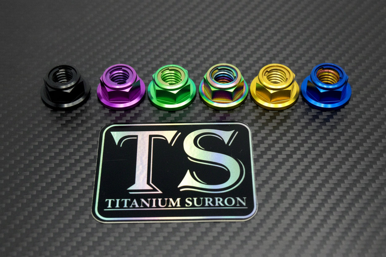 Titanium Lock Nut - M8x1.25