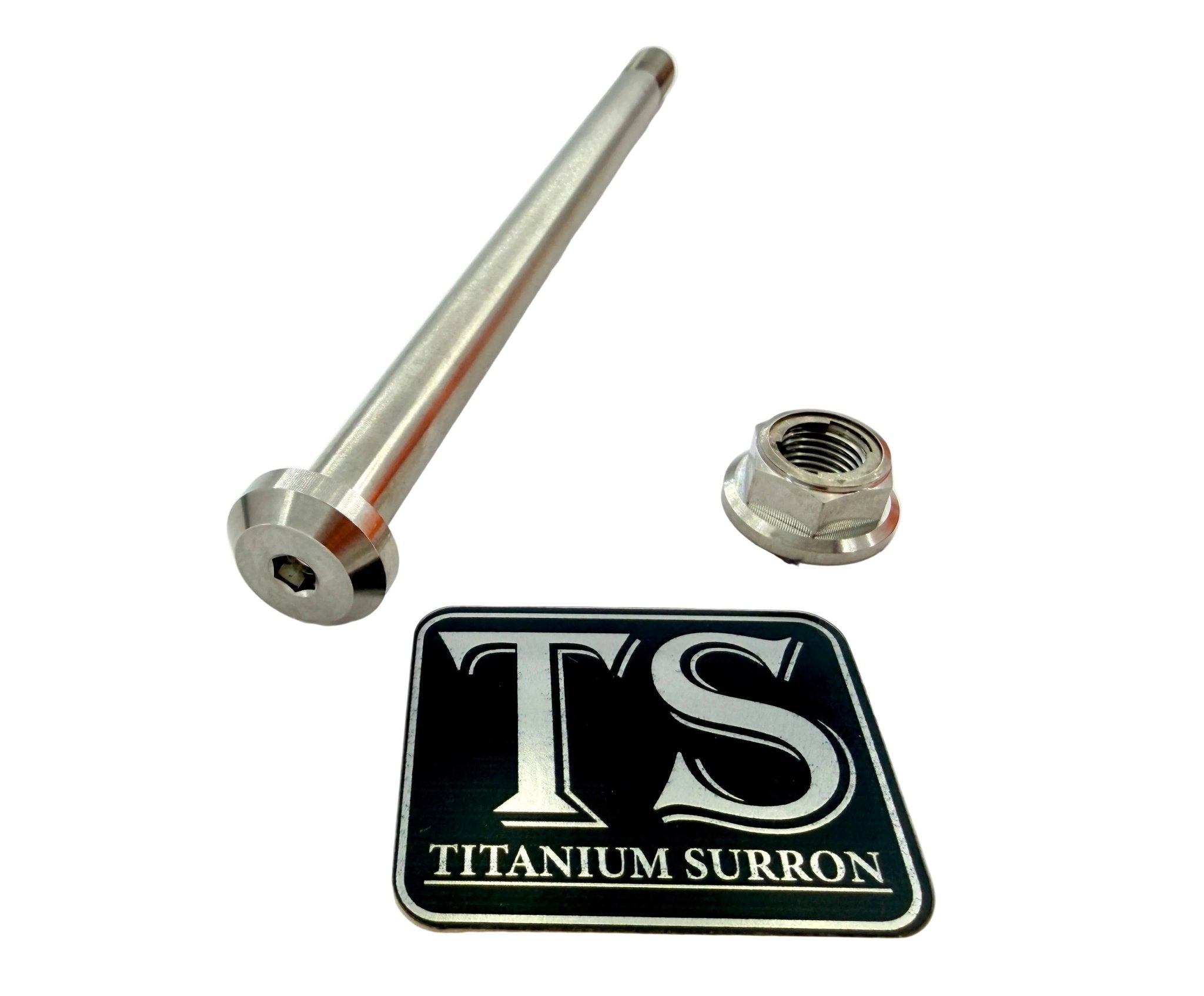 Titanium Rear Axle and Nut - E-Ride Pro