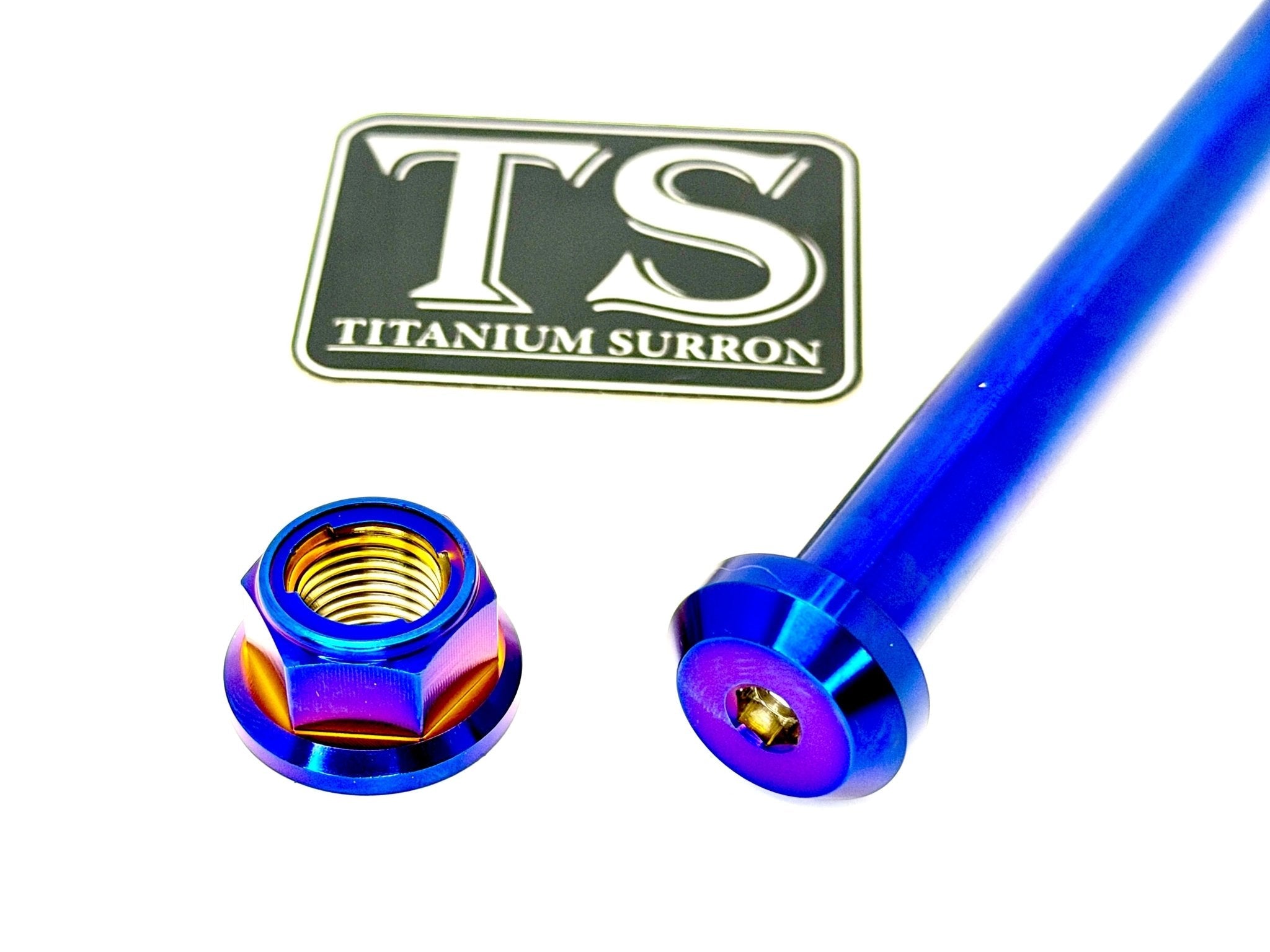 Titanium Rear Axle and Nut - E-Ride Pro