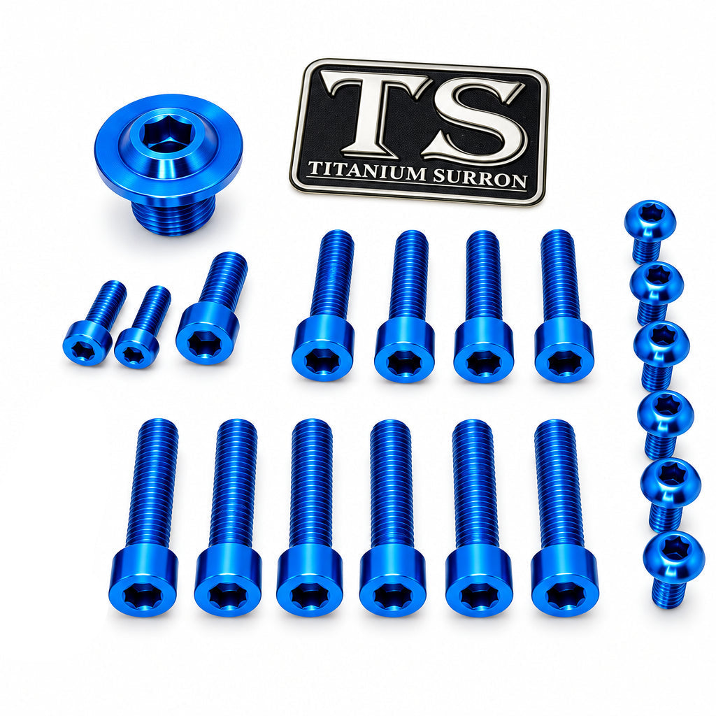 Titanium Surron Ultra Bee OEM Fork Bolt Kit